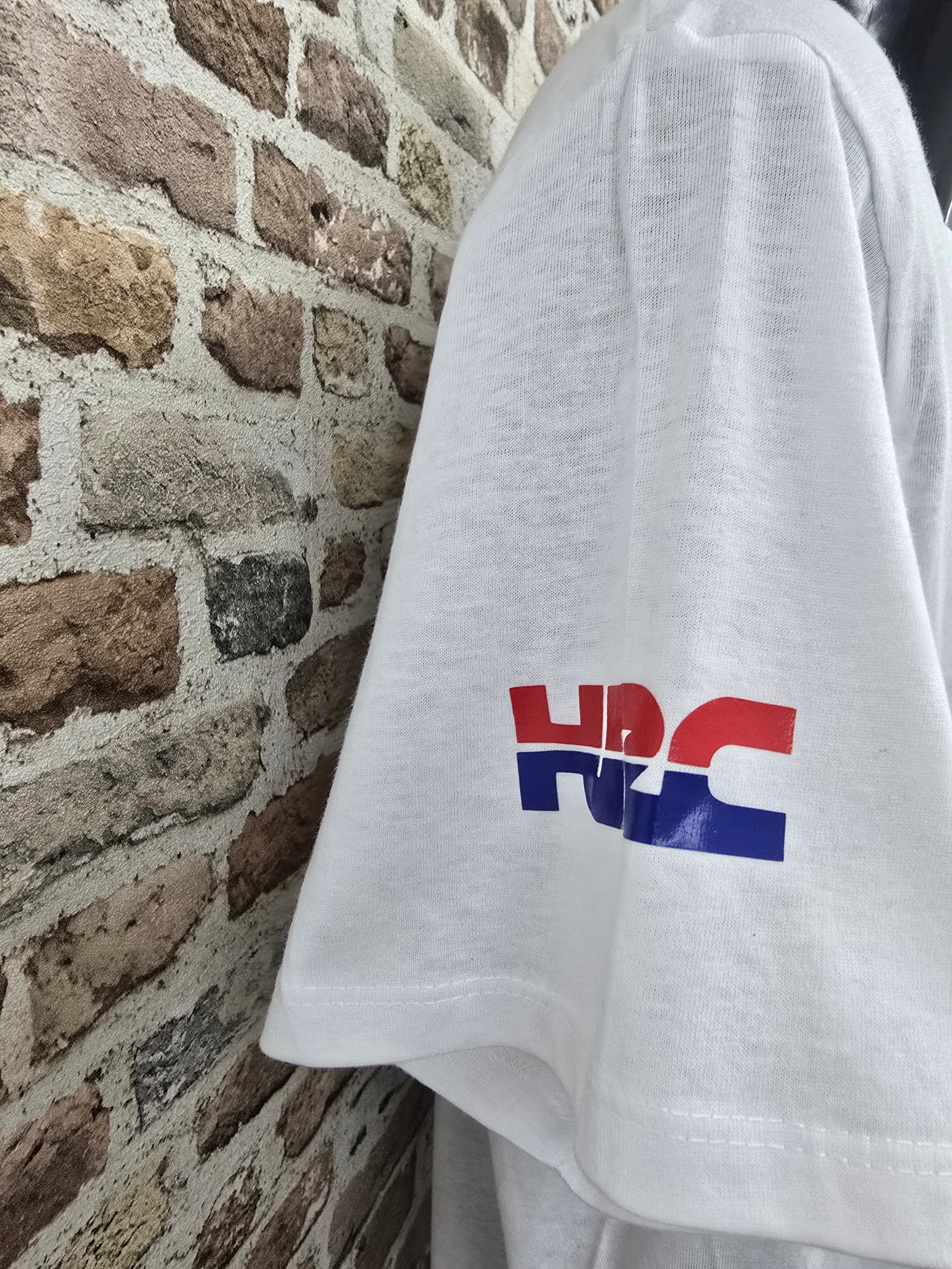 Camiseta Honda HRC Vinilo Blanca - Camiseta Racing Honda