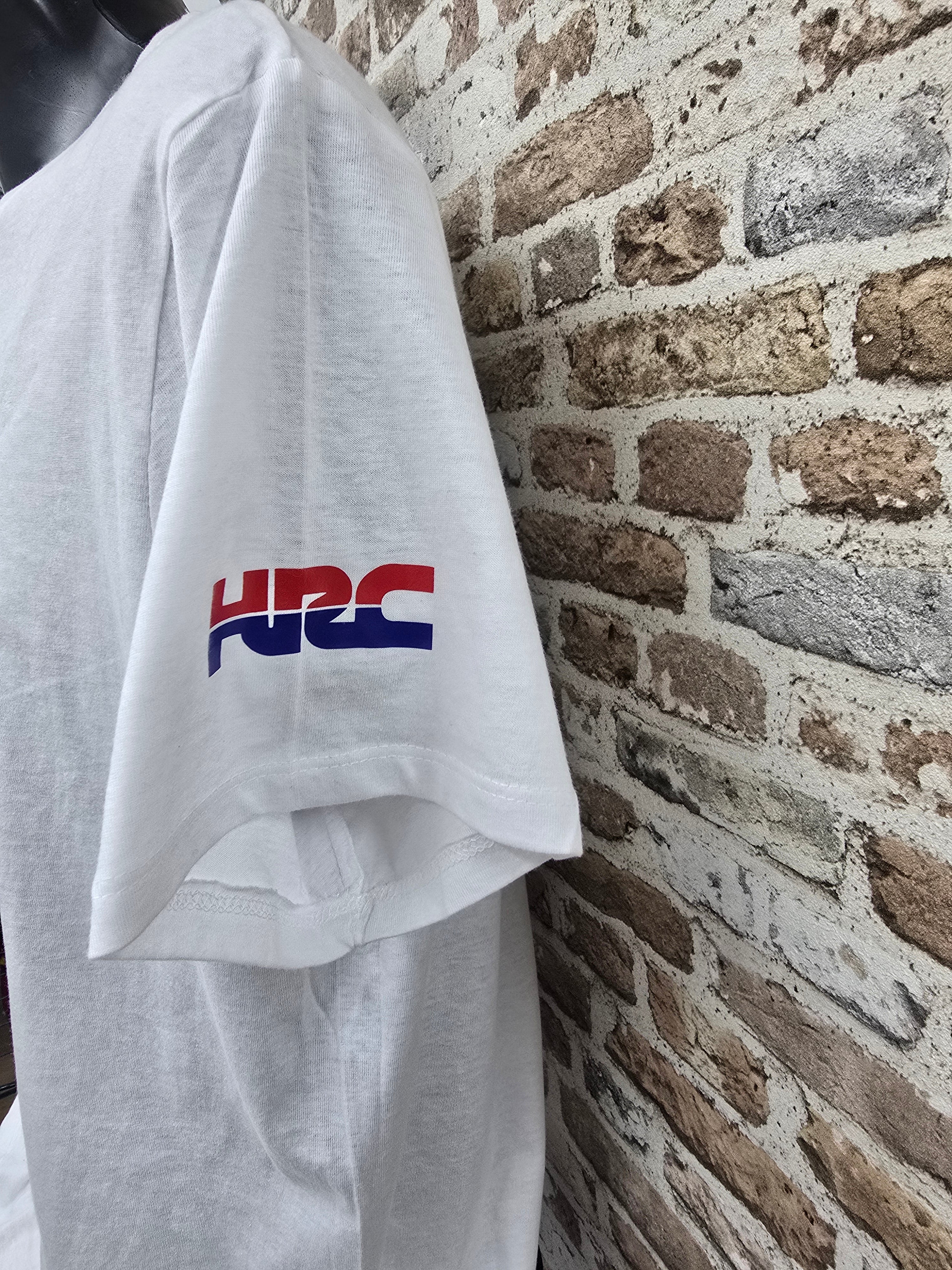 Camiseta Honda HRC Vinilo Blanca - Camiseta Racing Honda
