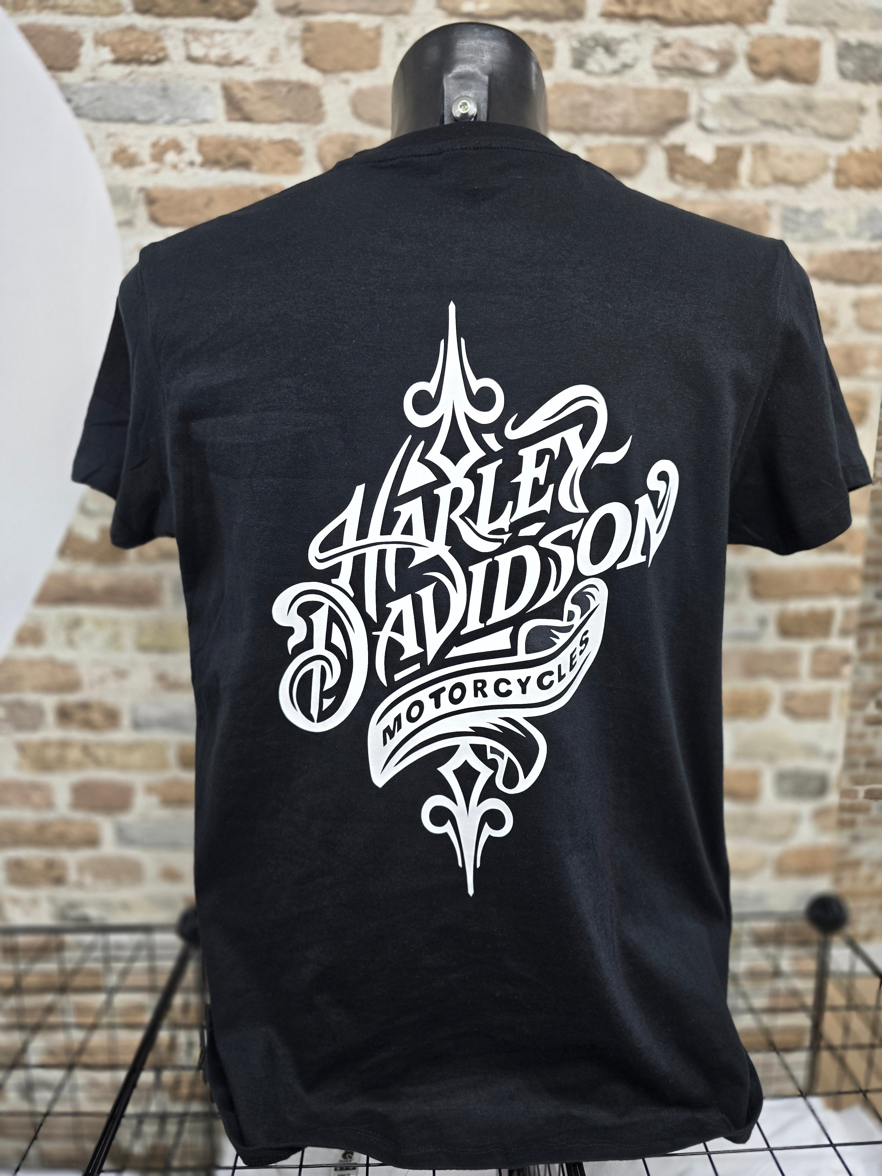 Camiseta Harley Davidson Vinilo Negro
