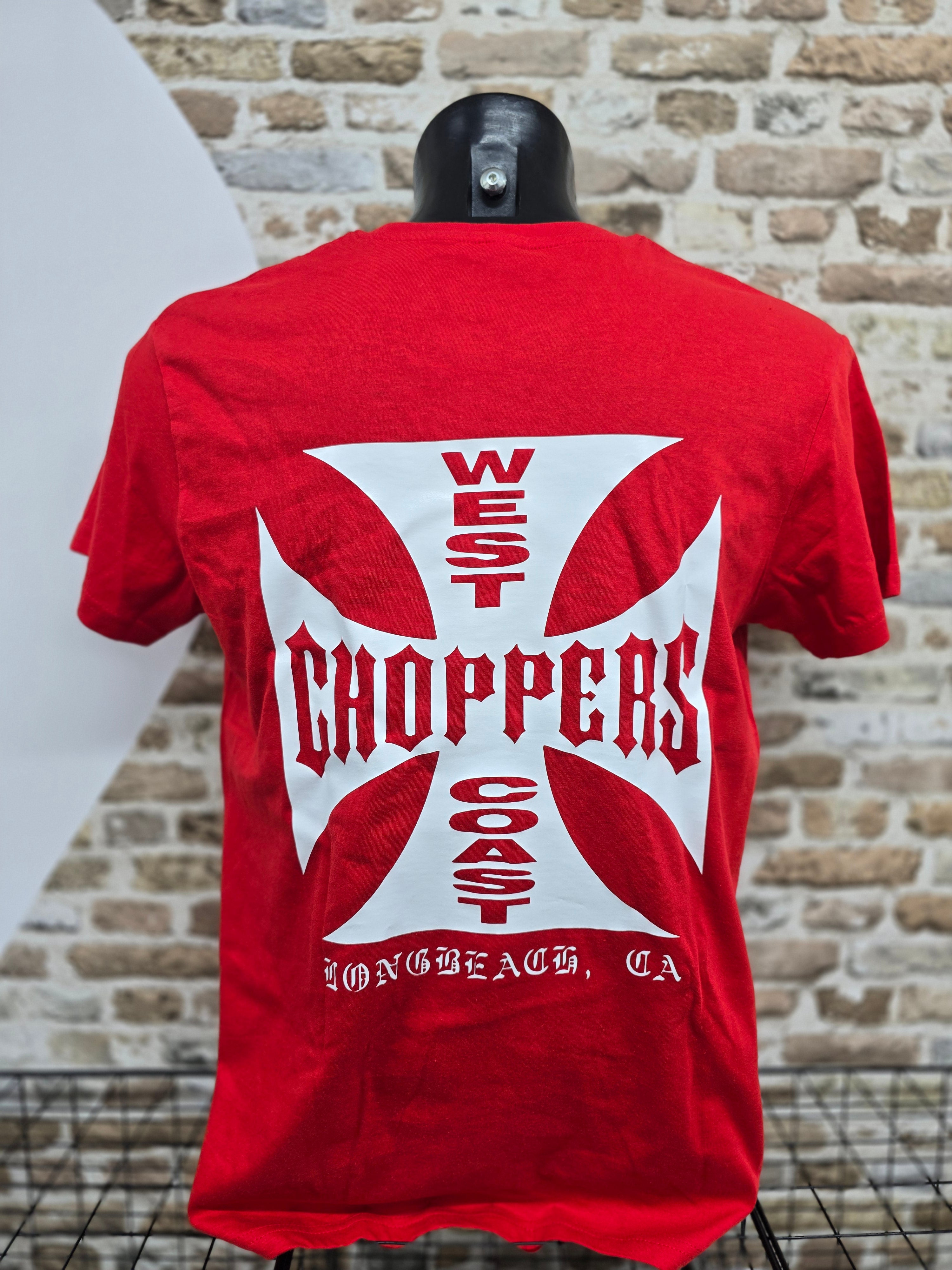 Camiseta West Coast Choppers Vinilo Rojo