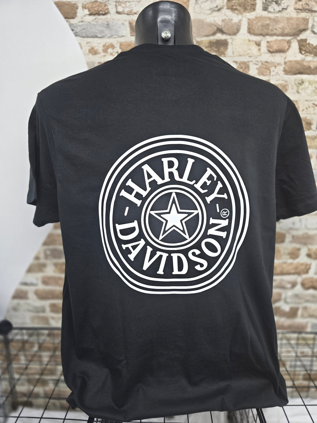 Camiseta Harley Davidson Vinilo Negro