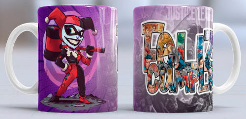 Taza de cerámica con diseño de Harley Quinn Joker