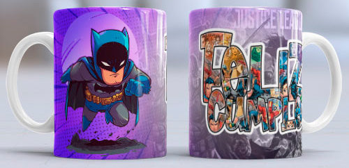 Taza de cerámica con diseño de Batman