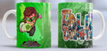Taza de cerámica con diseño de Green Lantern
