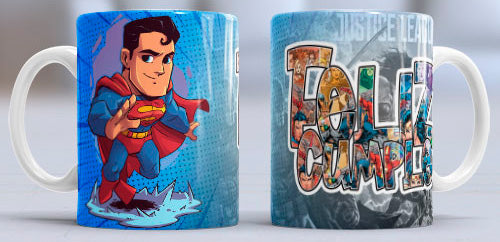 Taza de cerámica con diseño de Super Man