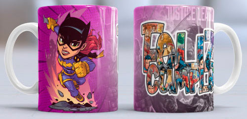 Taza de cerámica con diseño de Bat Girl