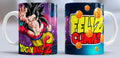 Taza de cerámica con diseño de Goku SSJ4