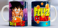 Taza de cerámica con diseño de Goku y las Bolas de Dragón
