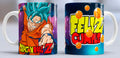 Taza de cerámica con diseño de Goku Super Saiyan Blue