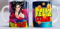 Taza de cerámica con diseño de Goku Super Saiyan 4