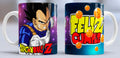 Taza de cerámica con diseño de Vegeta