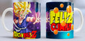 Taza de cerámica con diseño de Son Gohan SSJ
