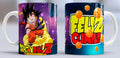 Taza de cerámica con diseño de Goku y Nube Kinton