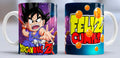 Taza de cerámica con diseño de Goku