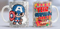 Taza de cerámica con diseño del Capitán América Funko