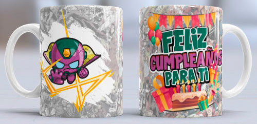 Taza de cerámica con diseño de Vision Funko