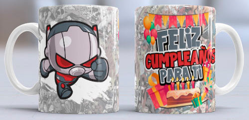 Taza de cerámica con diseño de Ant Man Funki