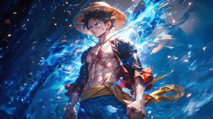 Lámina de Aluminio Luffy en el Espacio
