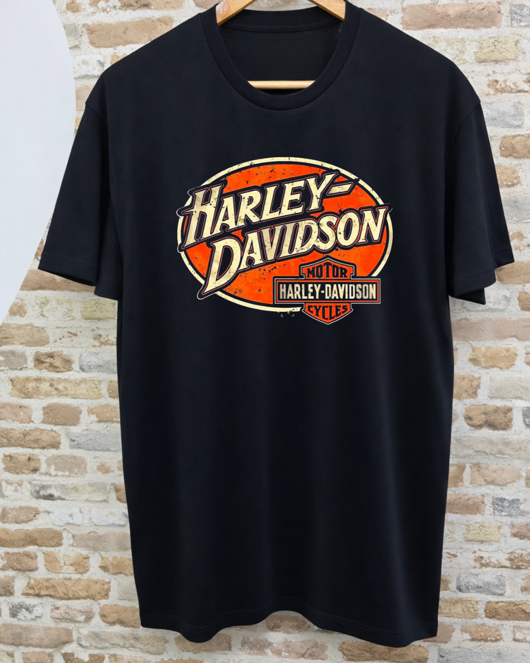 Camiseta Harley-Davidson Motor Cycles — Retro Logo Basic