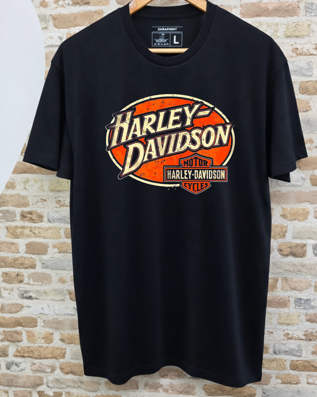 Camiseta Harley-Davidson Motor Cycles — Retro Logo Basic