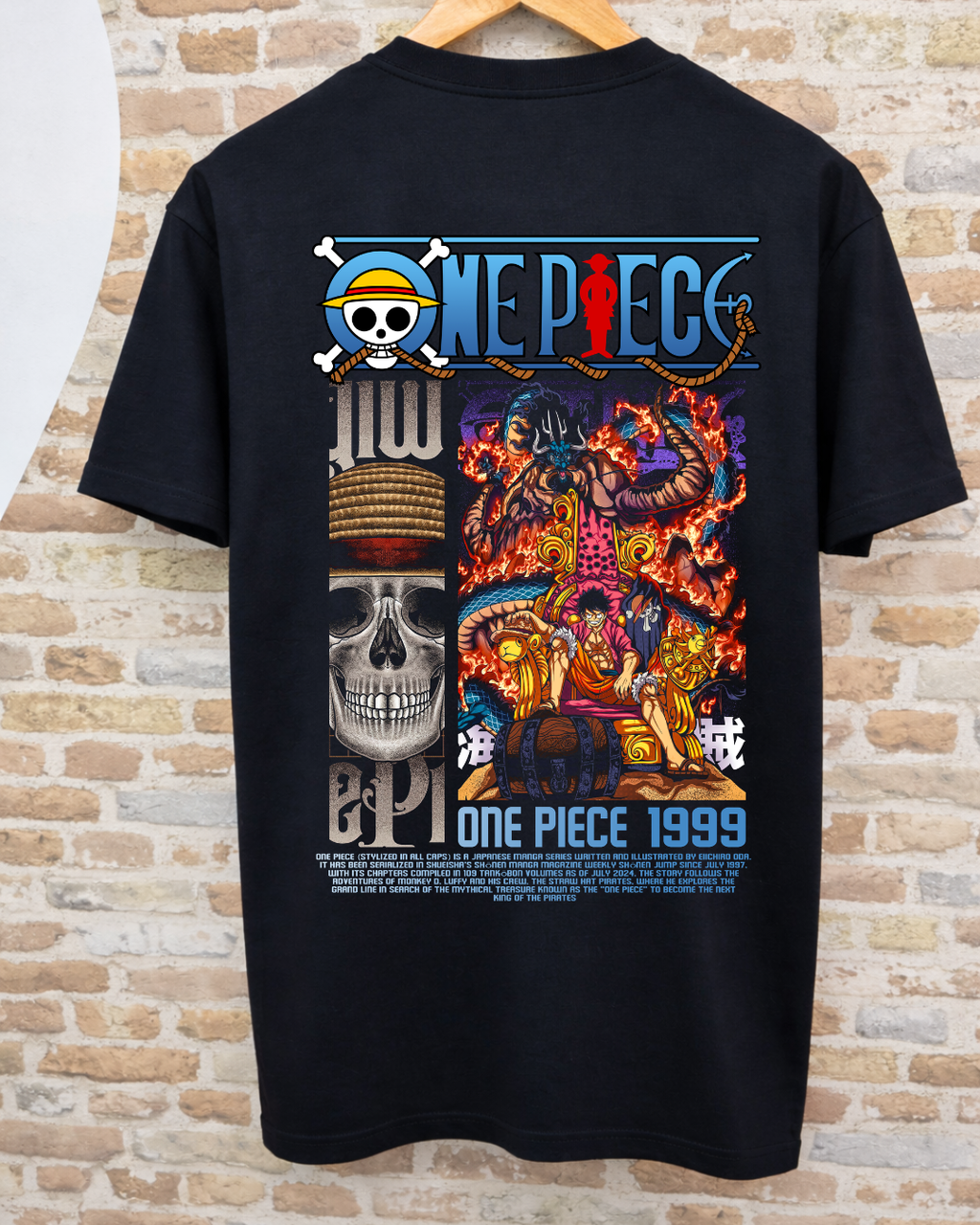 Camiseta One Piece 1999 - Luffy Gear Fourth vs Kaido