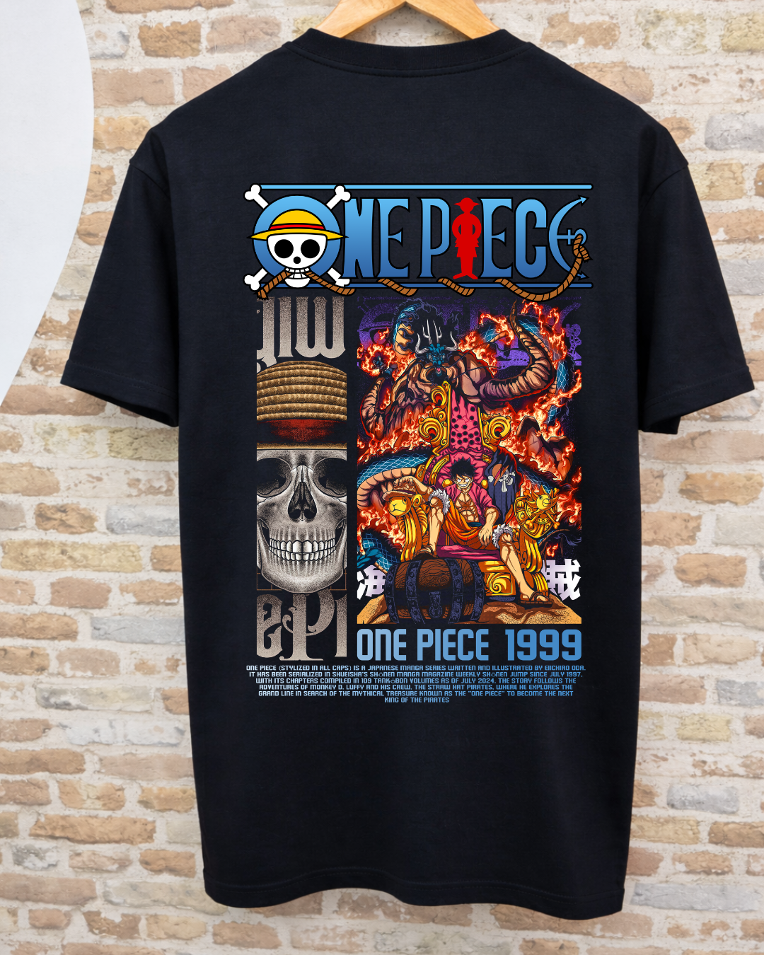 Camiseta One Piece 1999 - Luffy Gear Fourth vs Kaido