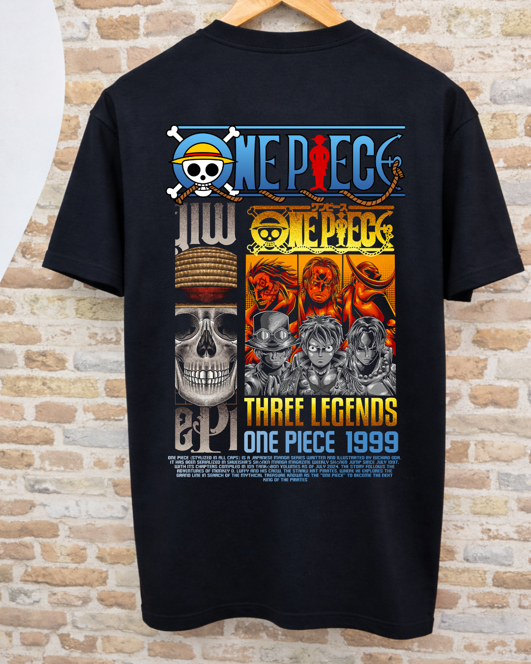 Camiseta One Piece 1999 - Three Legends: Sabo, Luffy y Ace