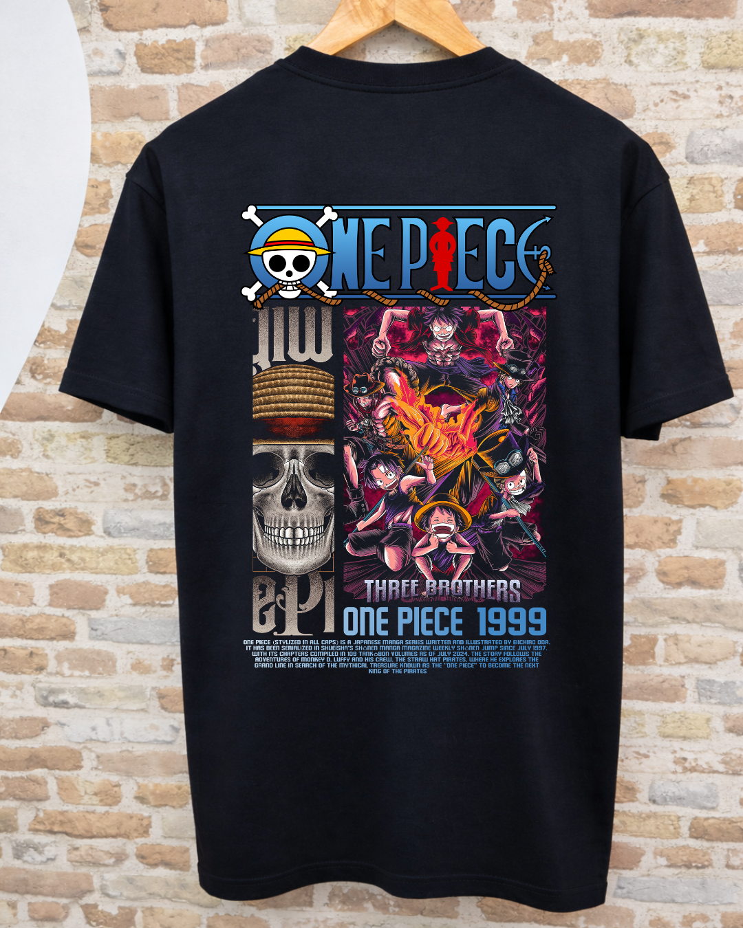 Camiseta One Piece 1999 - Three Brothers: Sabo, Ace y Luffy