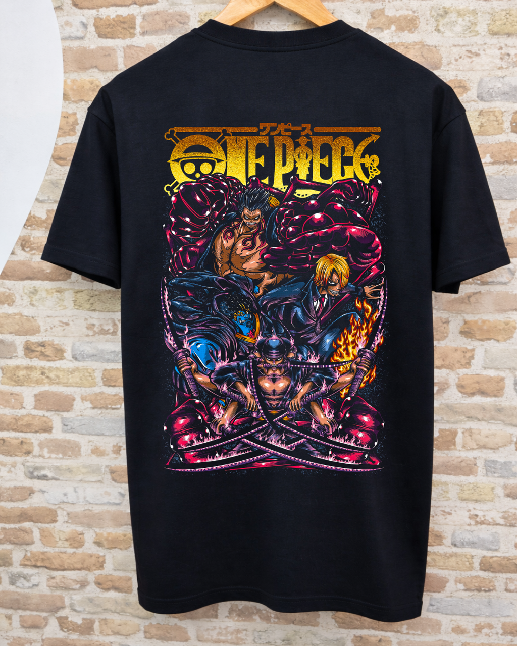 Camiseta One Piece - Luffy Gear 5, Zoro y Sanji