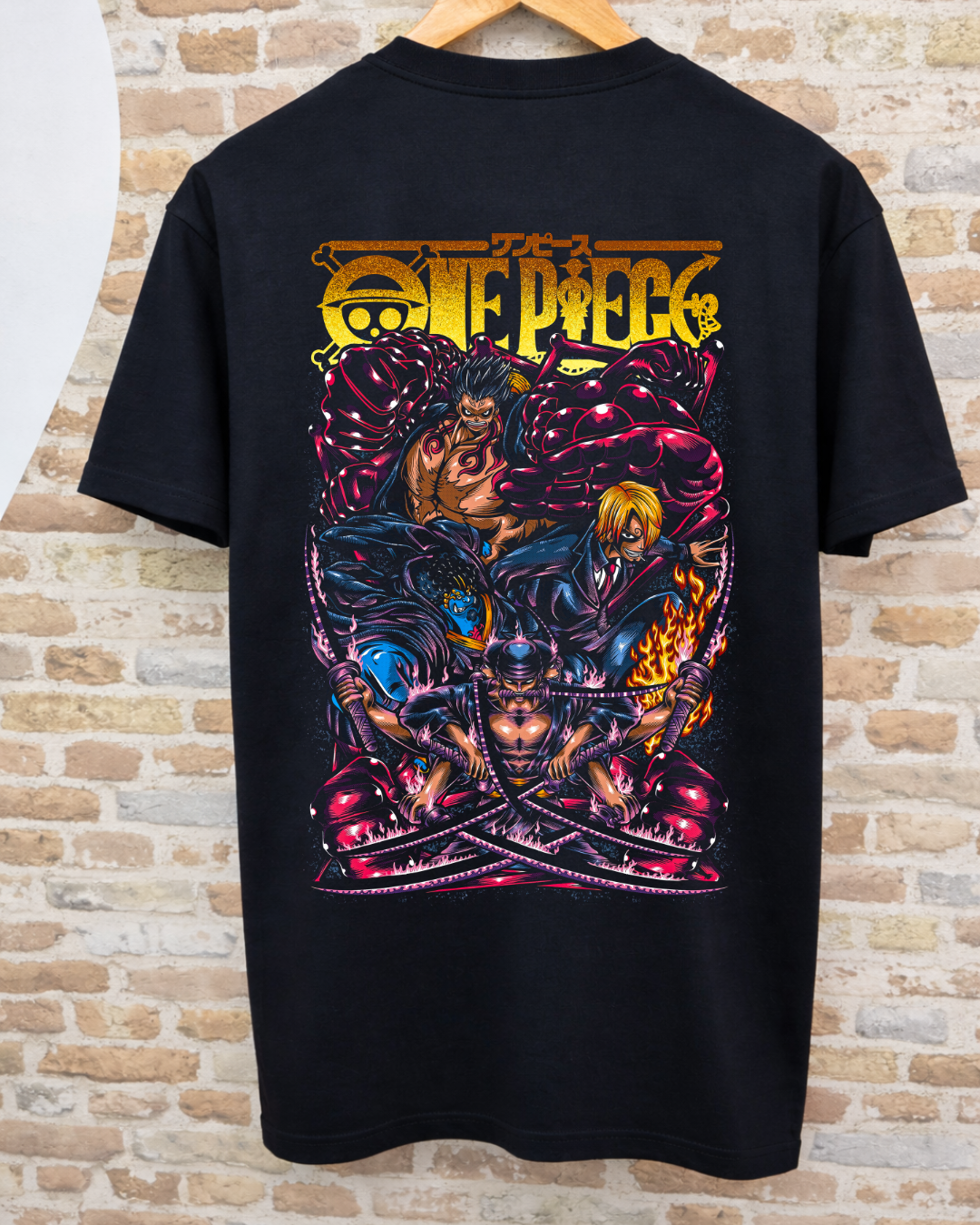 Camiseta One Piece - Luffy Gear 5, Zoro y Sanji