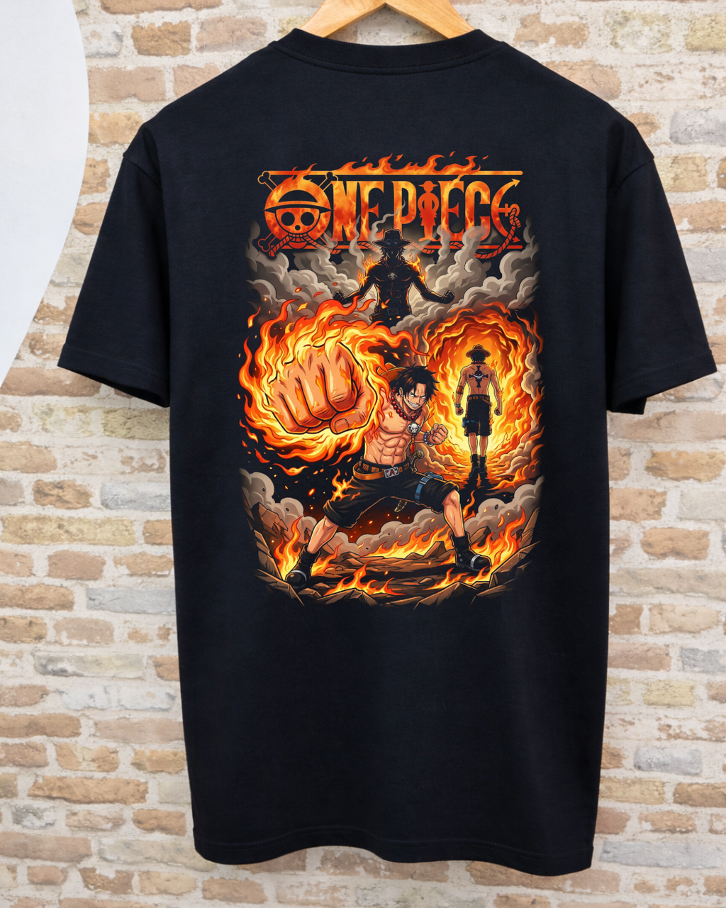 Camiseta One Piece - Ace, el Puño de Fuego