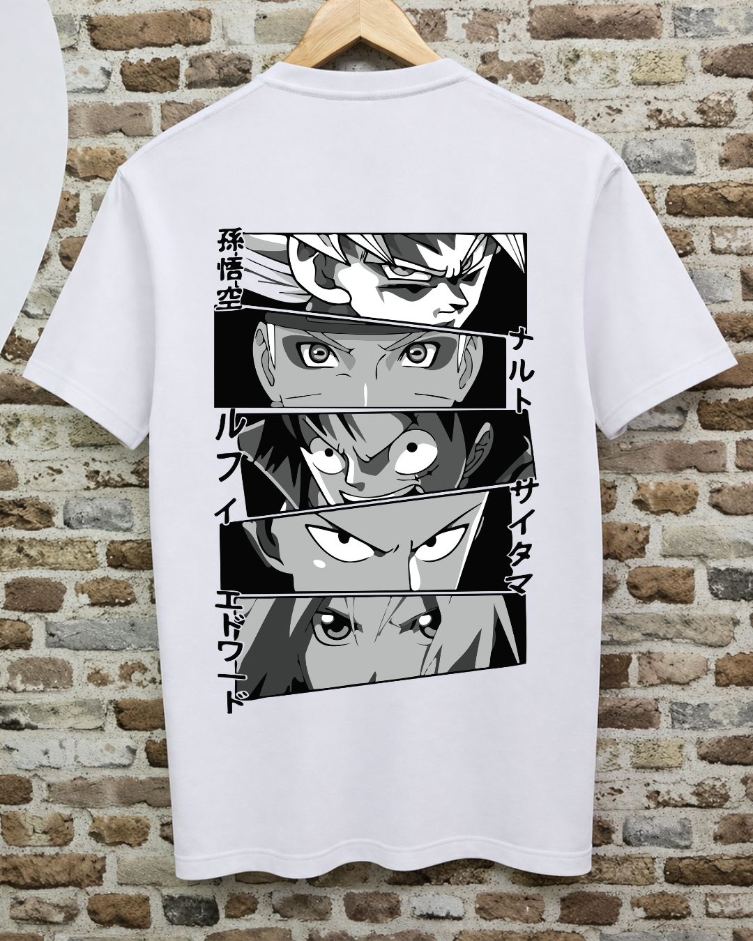 Camiseta Anime - Legends Eyes Goku Naruto Luffy Saitama Edward