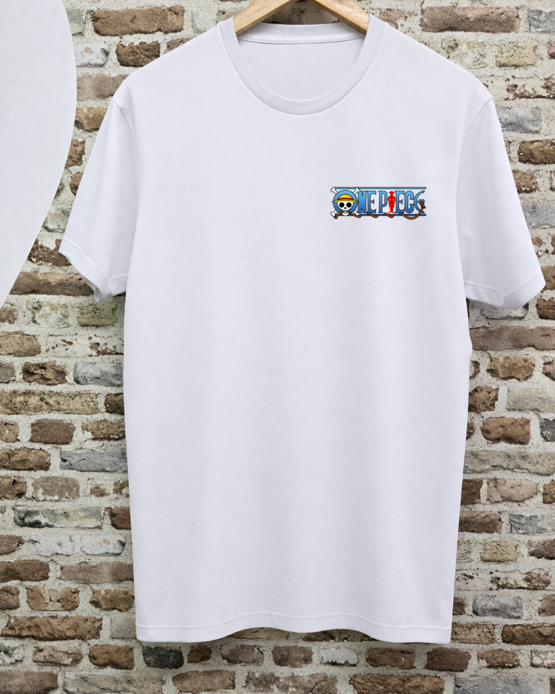 Camiseta One Piece Blanca - Luffy Gear Fifth en el Trono