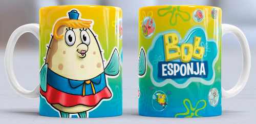 Taza de cerámica con diseño de Mrs. Puff