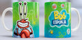Taza de cerámica con diseño de Mr. Krabs
