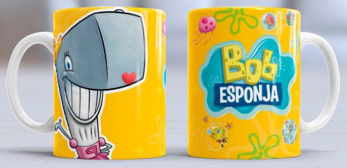 Taza de cerámica con diseño de Perlita Cangrejo