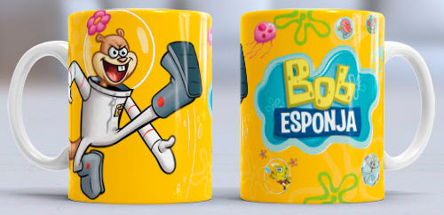 Taza de cerámica con diseño de Sandy Cheeks