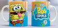 Taza de cerámica con diseño de Bob Esponja