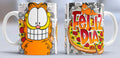 Taza de cerámica con diseño de Garfield