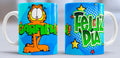 Taza de cerámica con diseño de Garfield