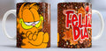 Taza de cerámica con diseño de Garfield
