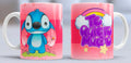 Taza de cerámica con diseño de Lilo y Stitch