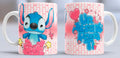 Taza de cerámica con diseño de Lilo y Stitch