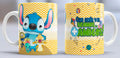 Taza de cerámica con diseño de Lilo y Stitch