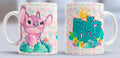 Taza de cerámica con diseño de Lilo y Stitch
