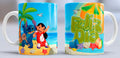 Taza de cerámica con diseño de Lilo y Stitch