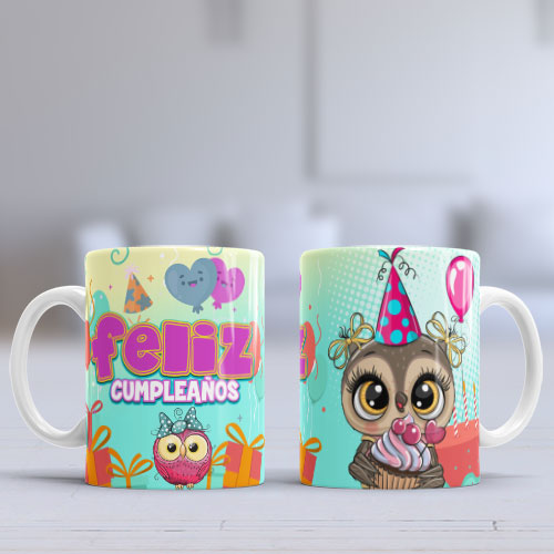 Taza de cerámica con diseño para Cumpleaños