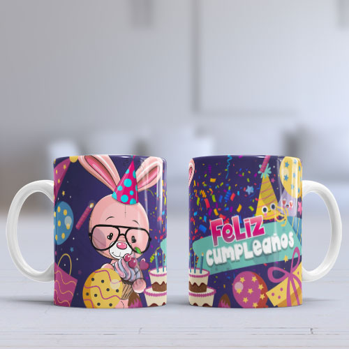 Taza de cerámica con diseño para Cumpleaños