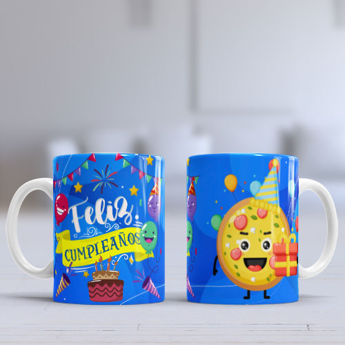 Taza de cerámica con diseño para Cumpleaños