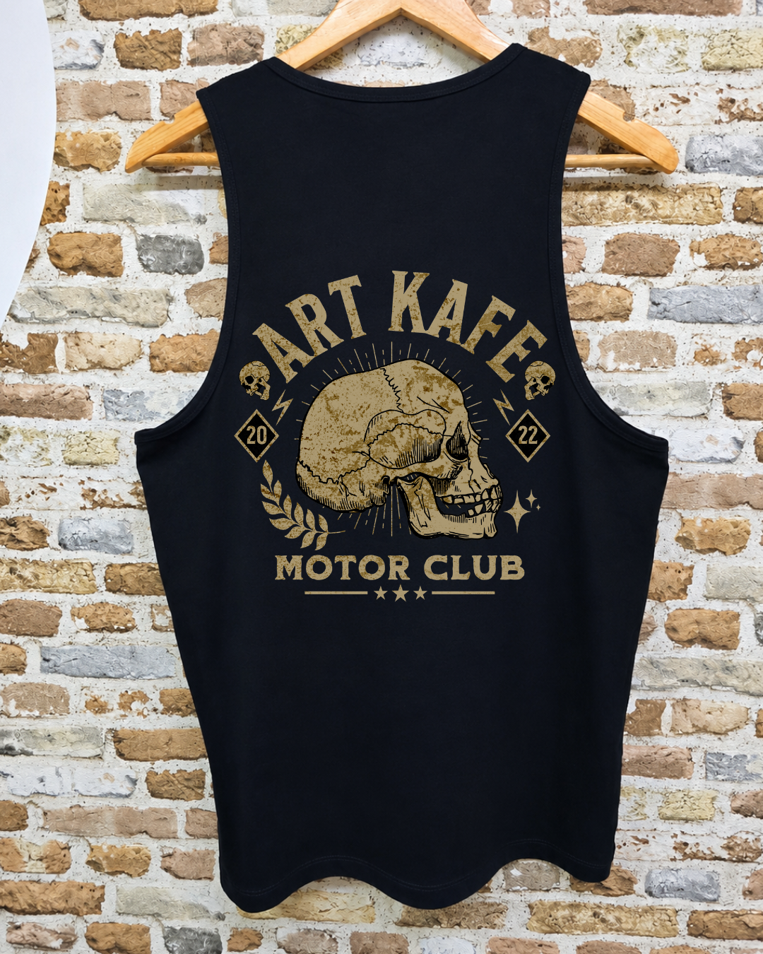 Camiseta Sin Mangas Art Kafe Motor Club - Trasera